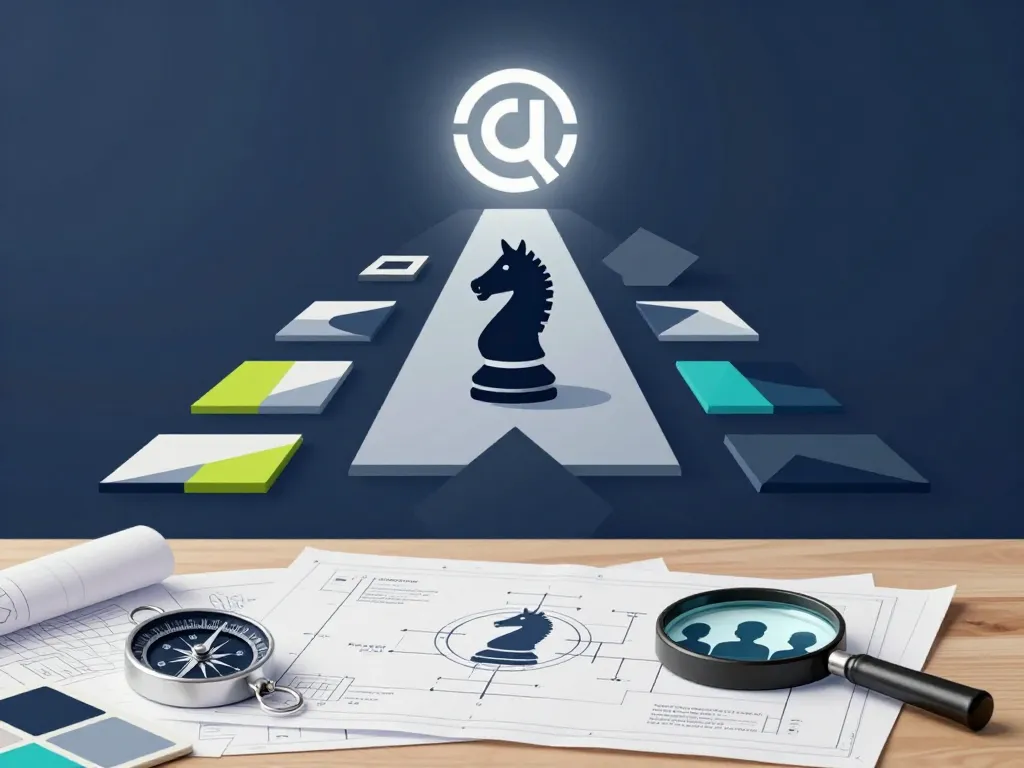 préparer un logo abstrait avec analyse et plan