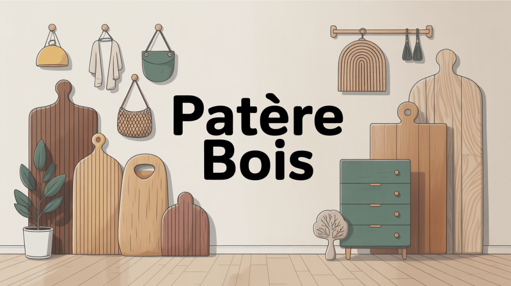 Illustration patere bois pour guide complet maison