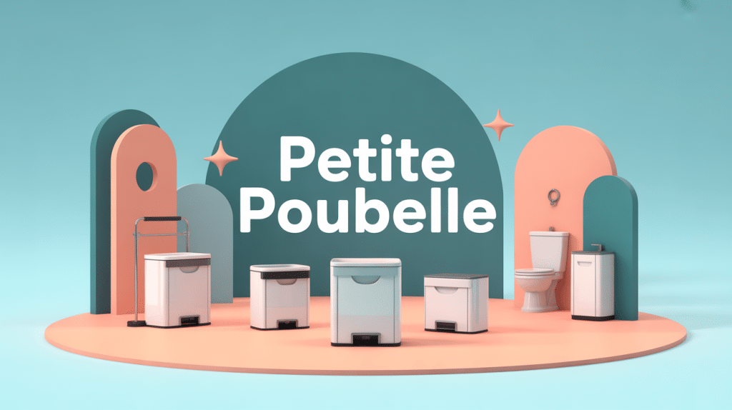Illustration petit poubelle types et pièces maison