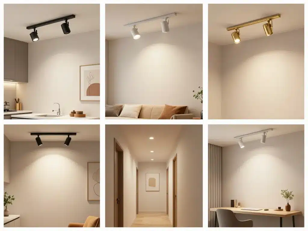 plafonnier orientable cuisine salon couloir bureau