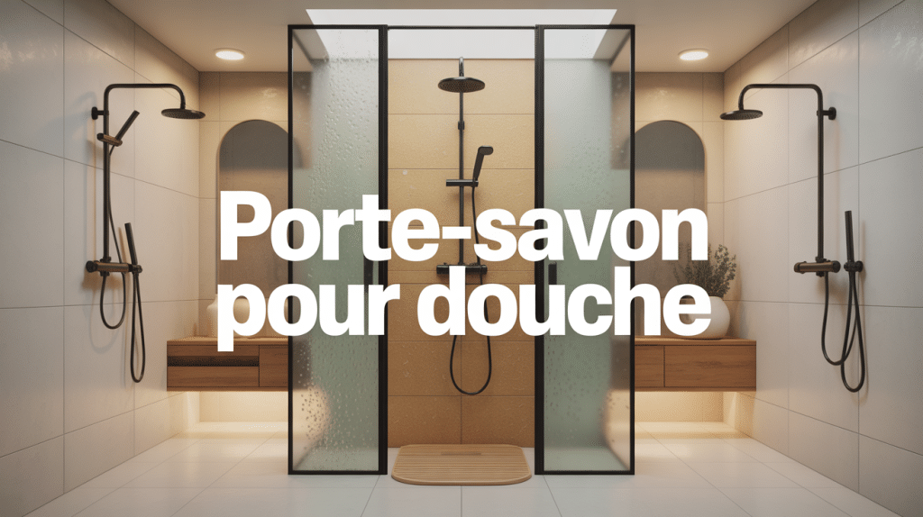 porte-savon pour douche, modèles et fixations