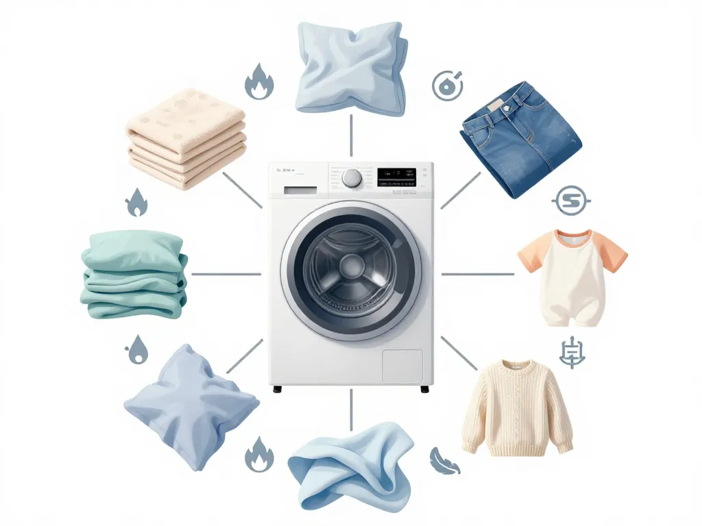 seche linge programme par type de textile, chaleur et douceur