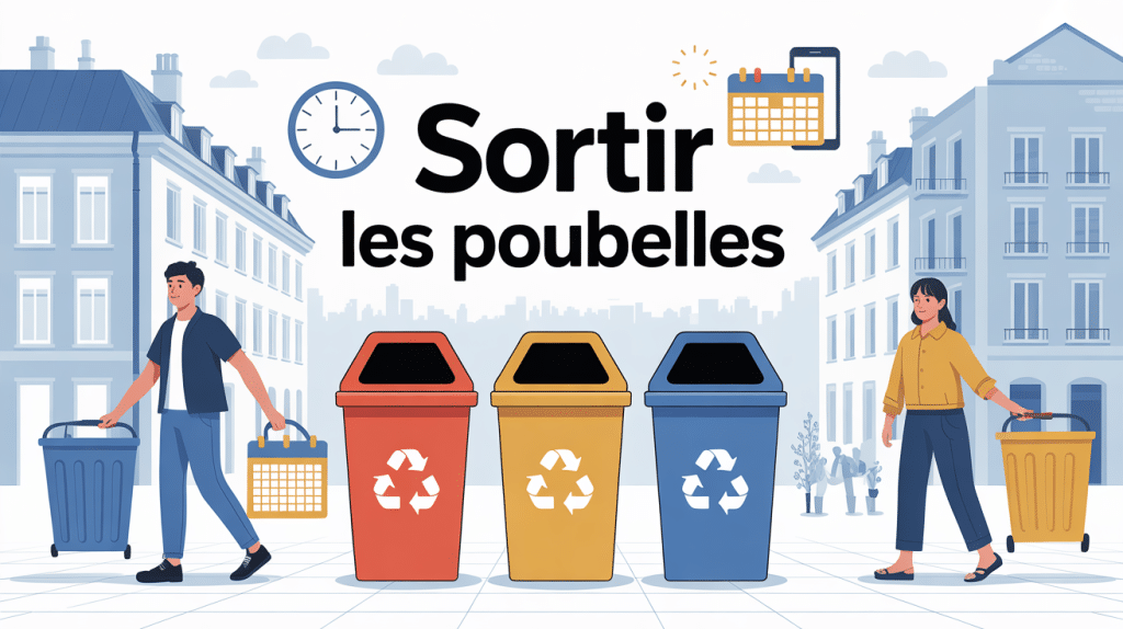 sortir les poubelles sans stress, règles locales et horaires