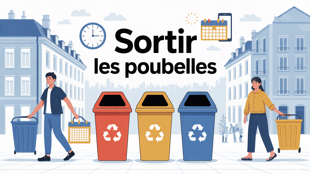 sortir les poubelles sans stress, règles locales et horaires