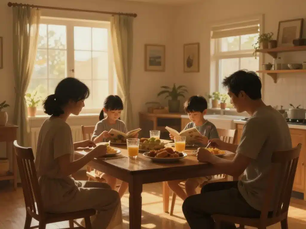 a quoi ressemble ta maison famille scene lumiere chaleureuse