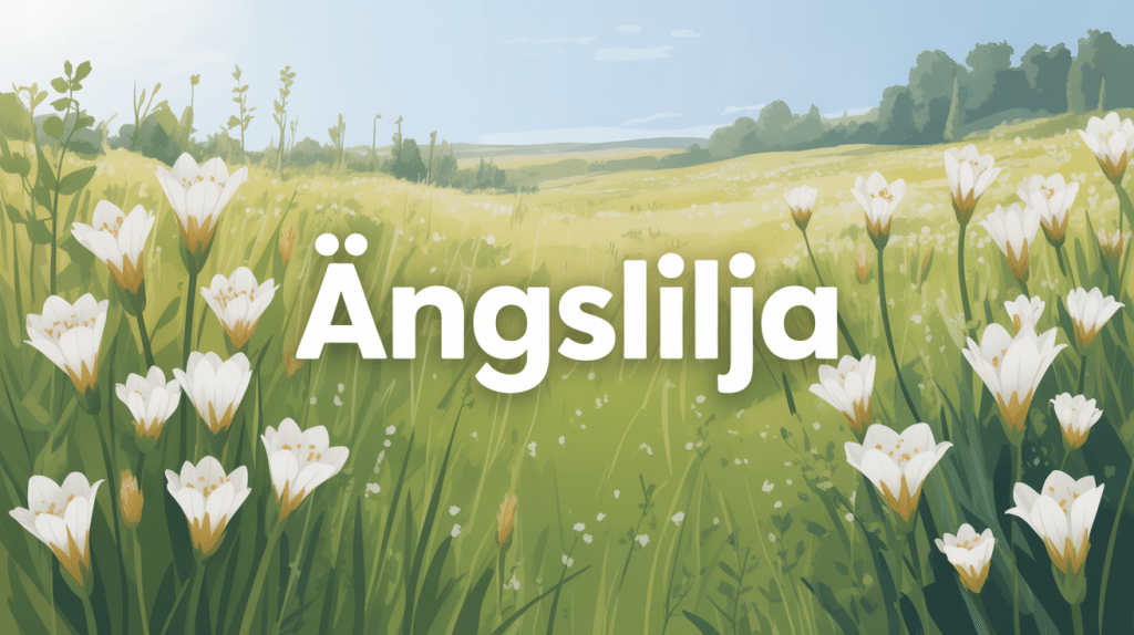 illustration vectorielle ängslilja prairie nordique
