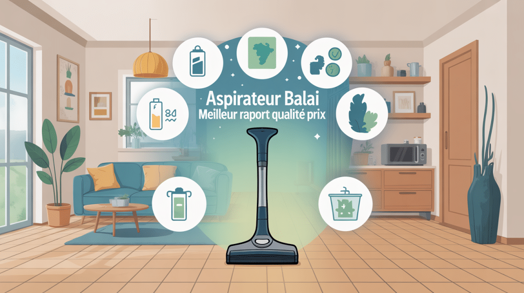 aspirateur balai meilleur rapport qualité prix dans une maison moderne