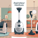 vue de plusieurs aspirateurs honiture dans un intérieur moderne