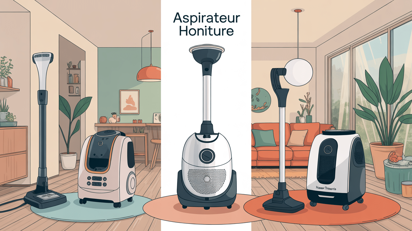 vue de plusieurs aspirateurs honiture dans un intérieur moderne
