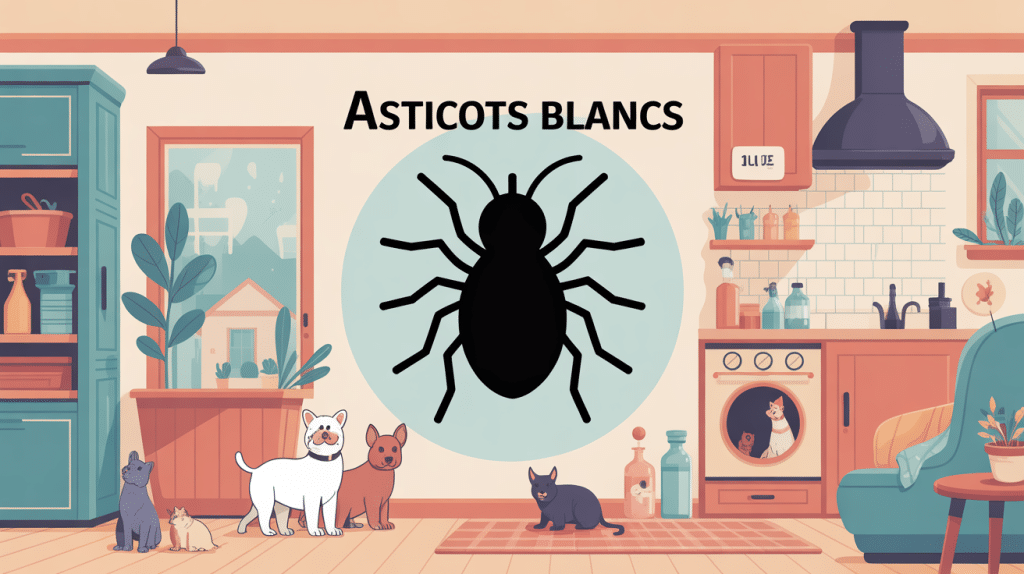 illustration asticots blancs prévention maison animaux