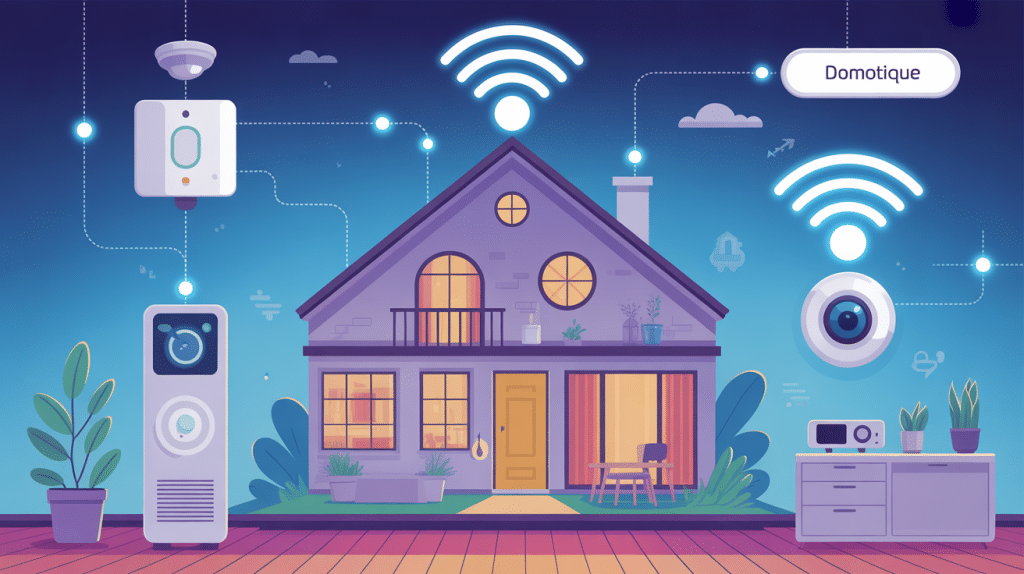 c'est quoi la domotique : illustration maison intelligente