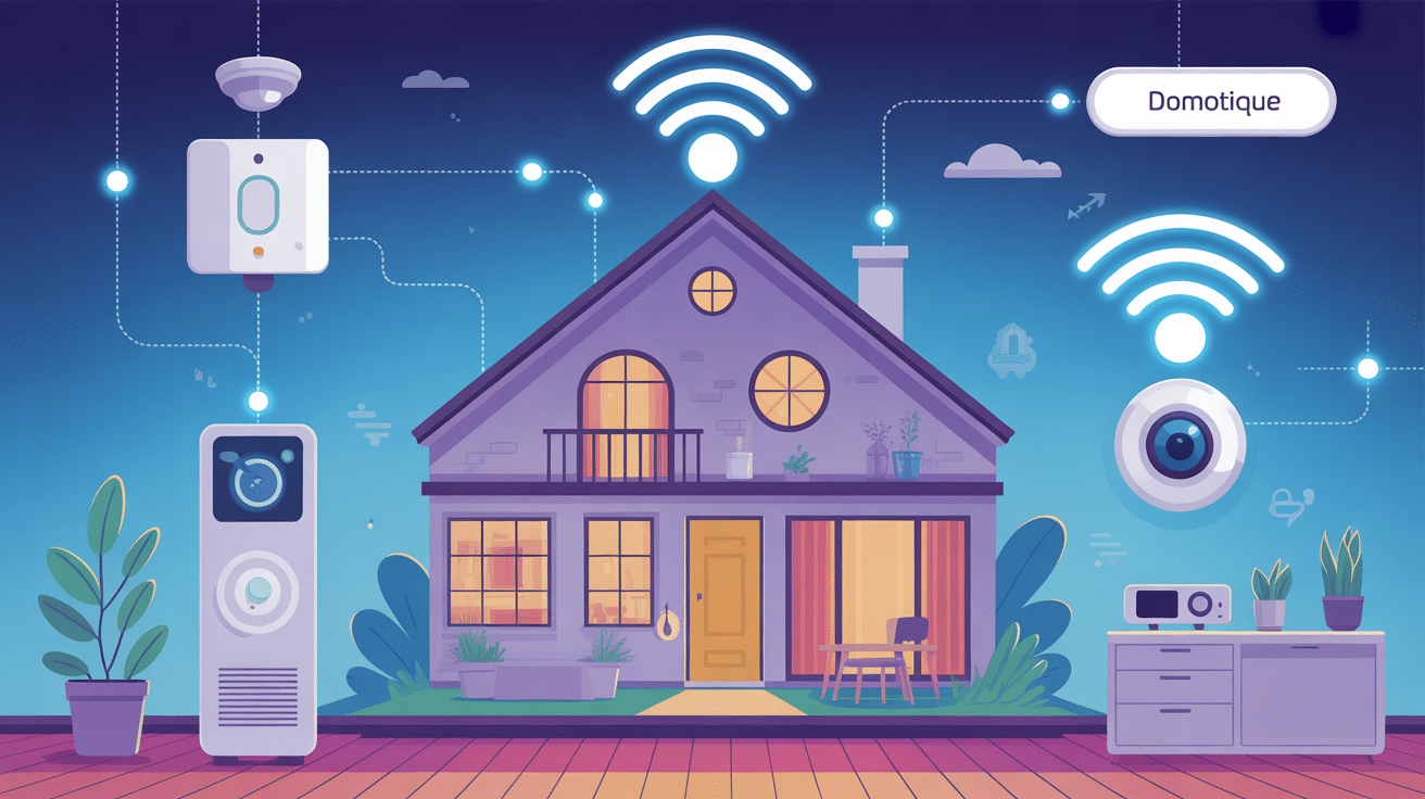 c'est quoi la domotique : illustration maison intelligente