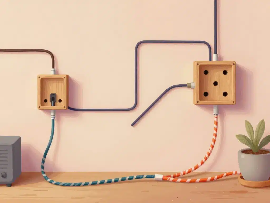 idees deco diy cache fils electriques design personnalise