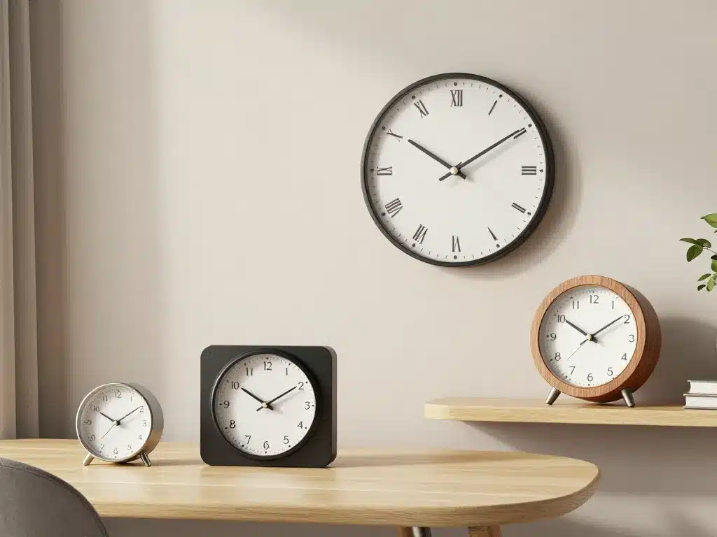 comparaison modèles horloge flip flap déco