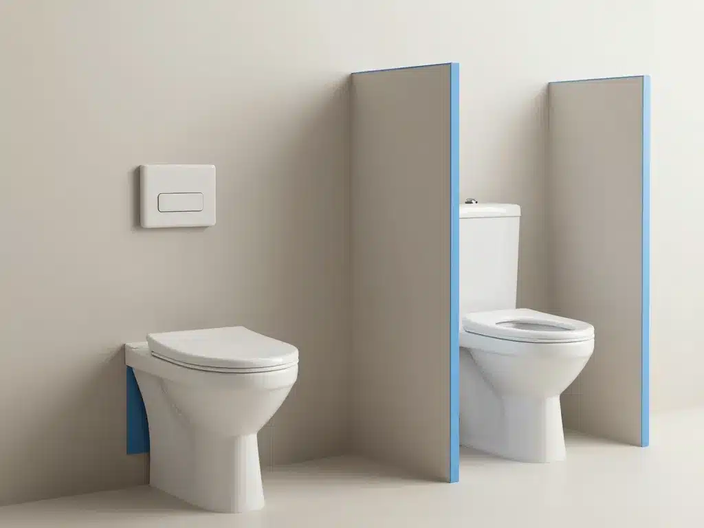 comparatif wc suspendus support mural et autoportant