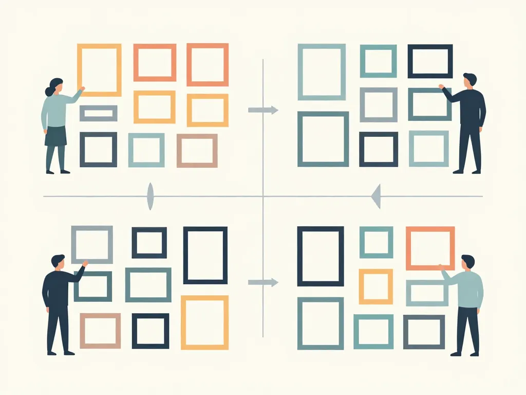 Organiser composition mur cadre photo