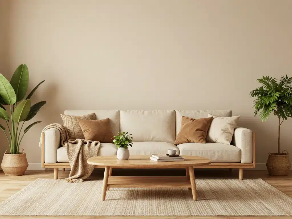 couleur beige comment faire association en décoration salon