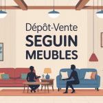 illustration achat et vente depot vente seguin meubles