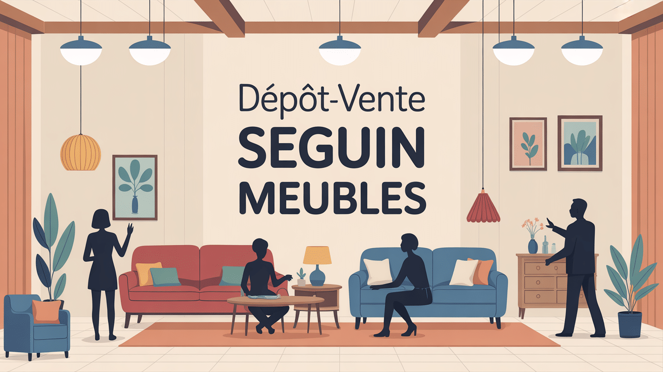 illustration achat et vente depot vente seguin meubles