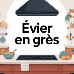 evier en gres moderne illustration cuisine