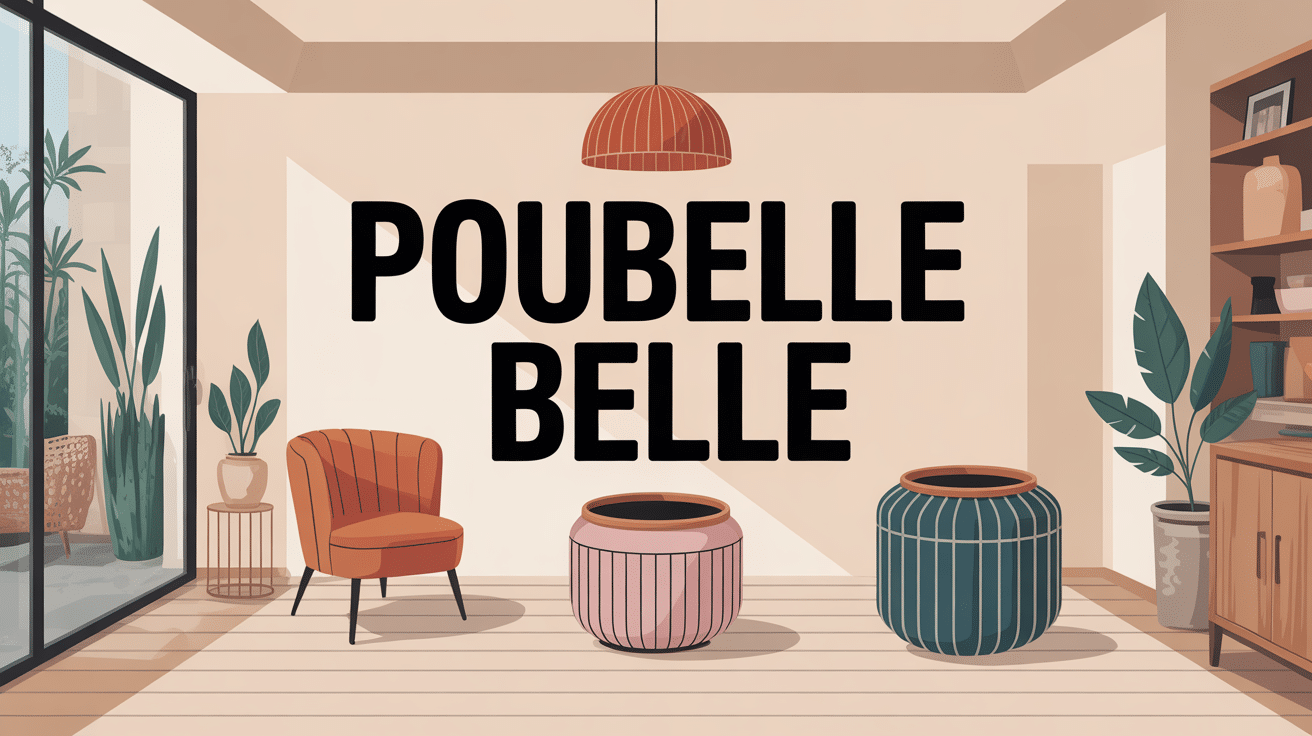Illustration guide choix poubelle belle design