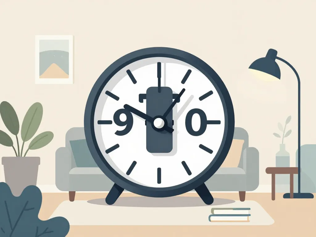 horloge flip flap salon style rétro moderne