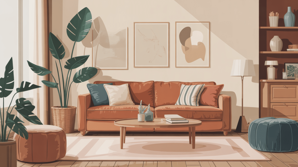 housse clic clac 140x200 banquette moderne illustration