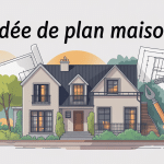 idee plan maison esquisse architecte lumineuse