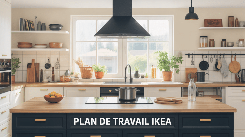 illustration ikea cuisine plan de travail différents matériaux