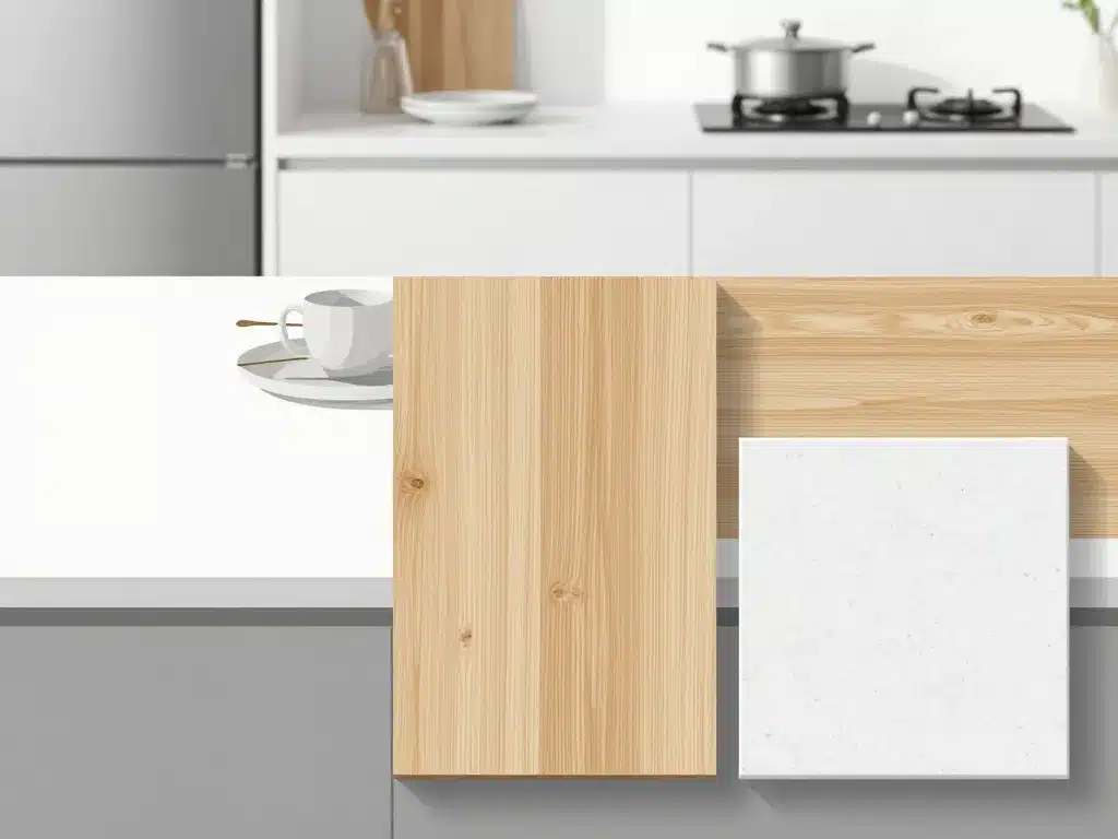 comparaison matériaux ikea cuisine plan de travail