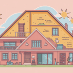 Illustration isolation des combles aménageables coupe toiture rénovée