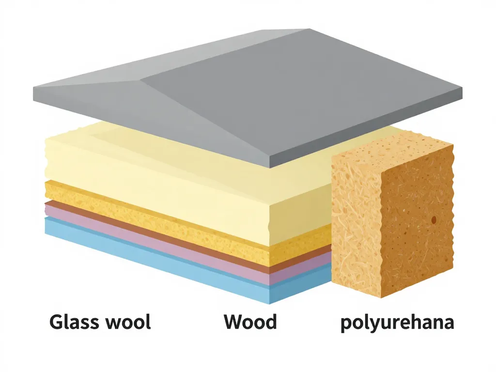 Visuel options isolation des combles aménageables matériaux