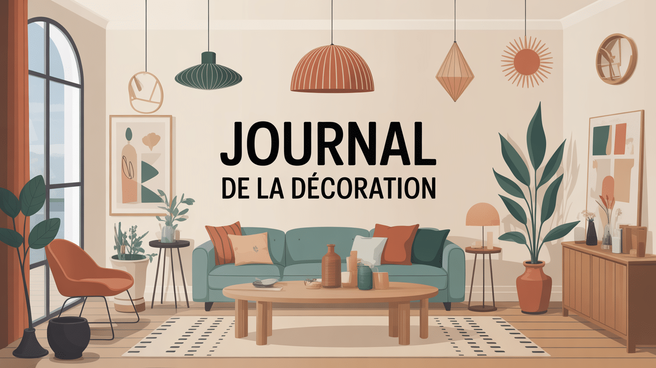illustration moderne journal de la decoration ambiance tendance