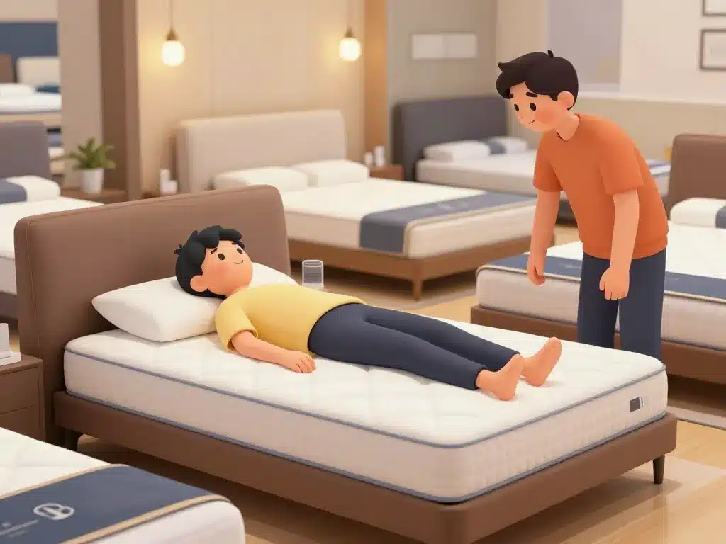 experience magasin literie plan de campagne, test matelas