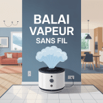 Meilleur balai vapeur sans fil intérieur maison sur carrelage parquet vinyle