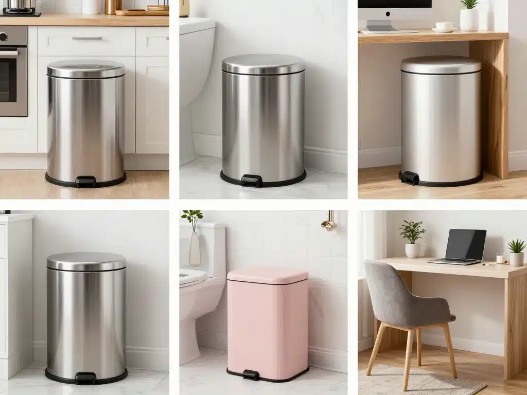 Visuel poubelle belle cuisine salle de bain bureau