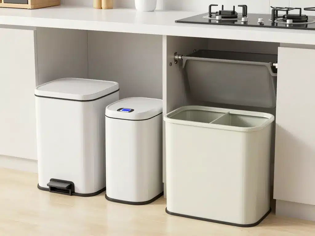 poubelle design cuisine types modèles dans cuisine