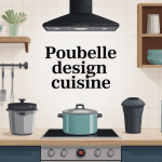 poubelle design cuisine visuel moderne et élégant