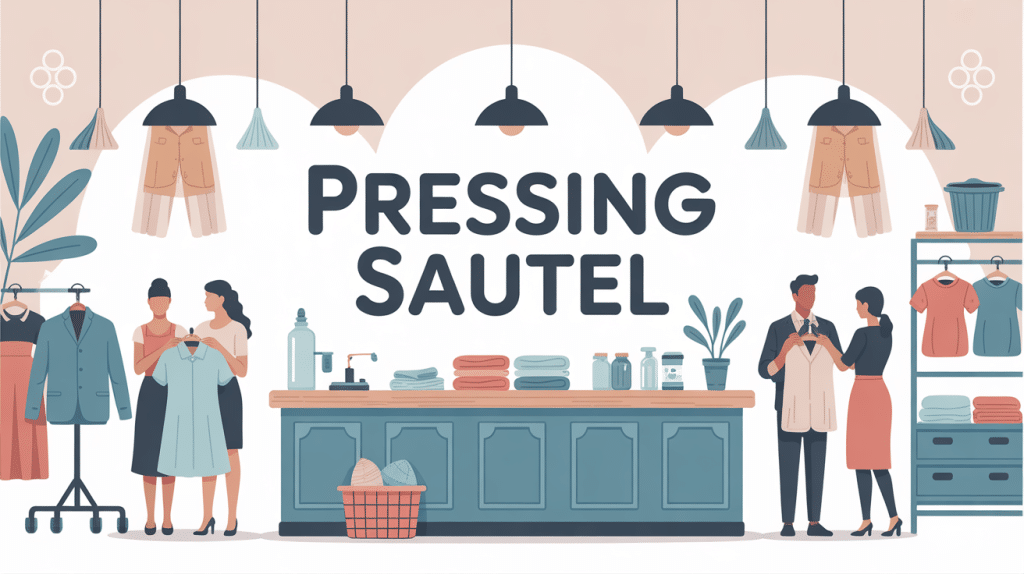 illustration pressing sautel moderne services nettoyage