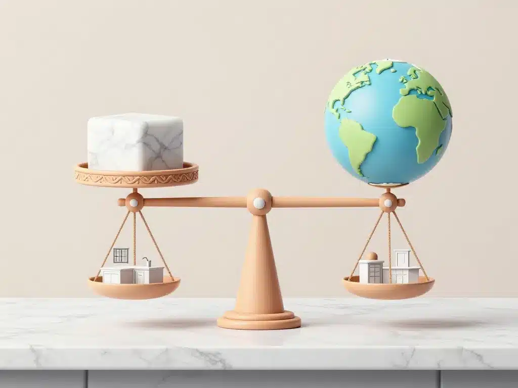 facteurs prix plan de travail marbre infographie