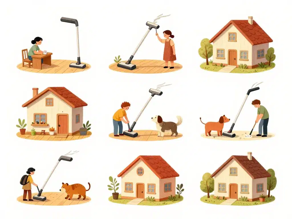 aspirateur balai puissance adaptée type de logement