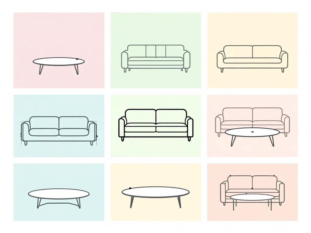 différentes tailles formes table basse design made in design