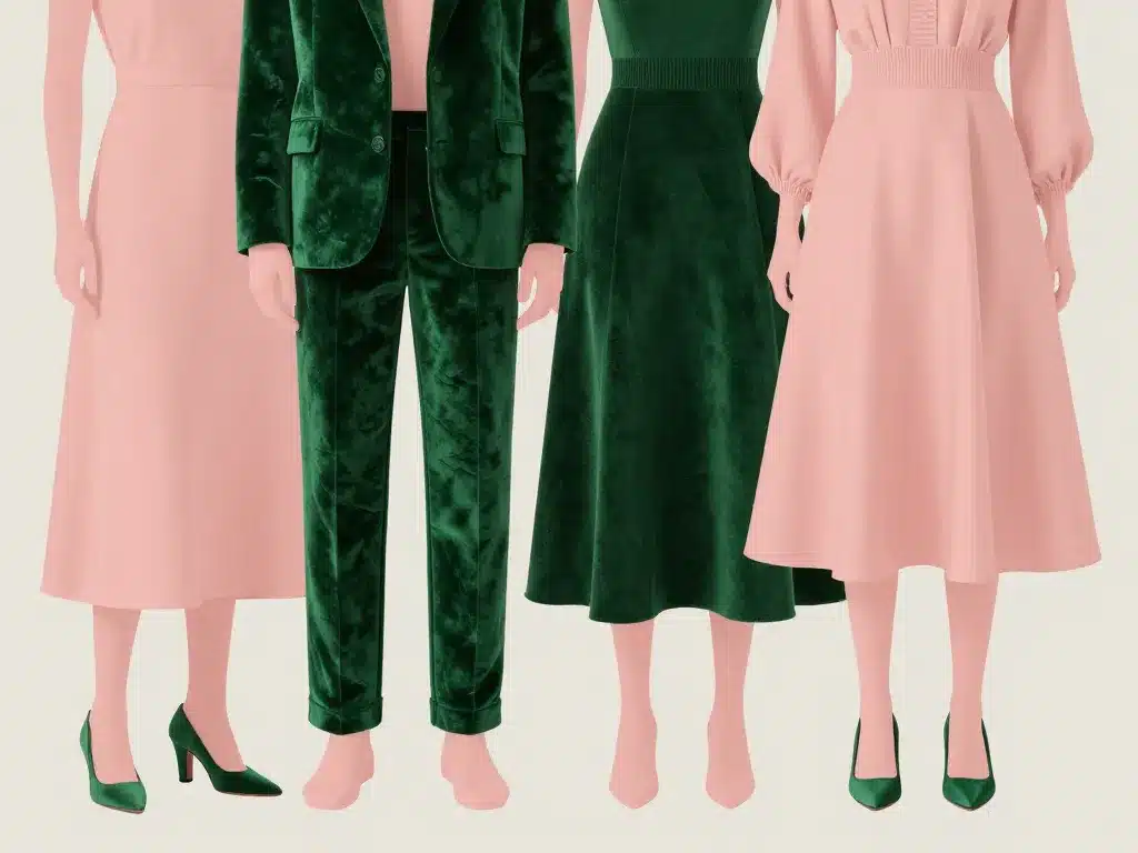 mode rose et vert tenues stylées fashion