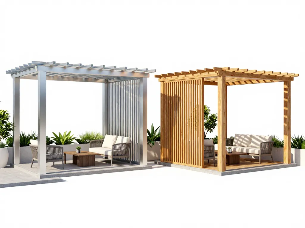 comparatif toit pergola bioclimatique aluminium et bois