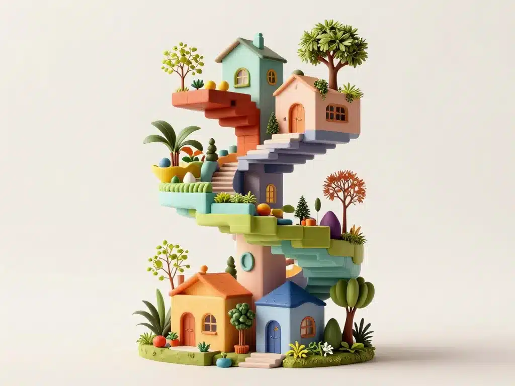 waldspirale forme spiralée créative architecture unique